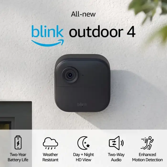 Blink Outdoor 4 (4. Nesil) Kablosuz HD Akıllı Güvenlik Kamerası - 1 Kamera Kit