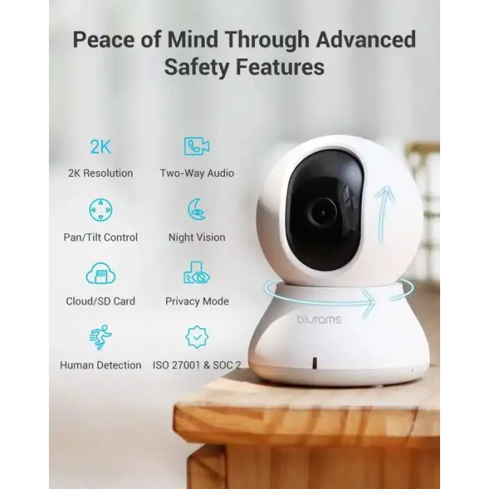 Blurams 360° 2K İç Mekan Güvenlik Kamerası