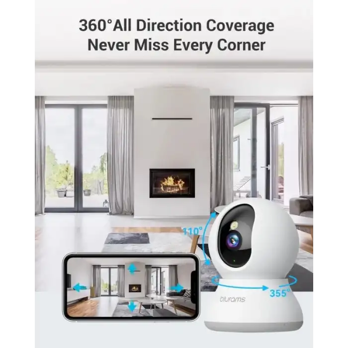 Blurams 360° 2K İç Mekan Güvenlik Kamerası