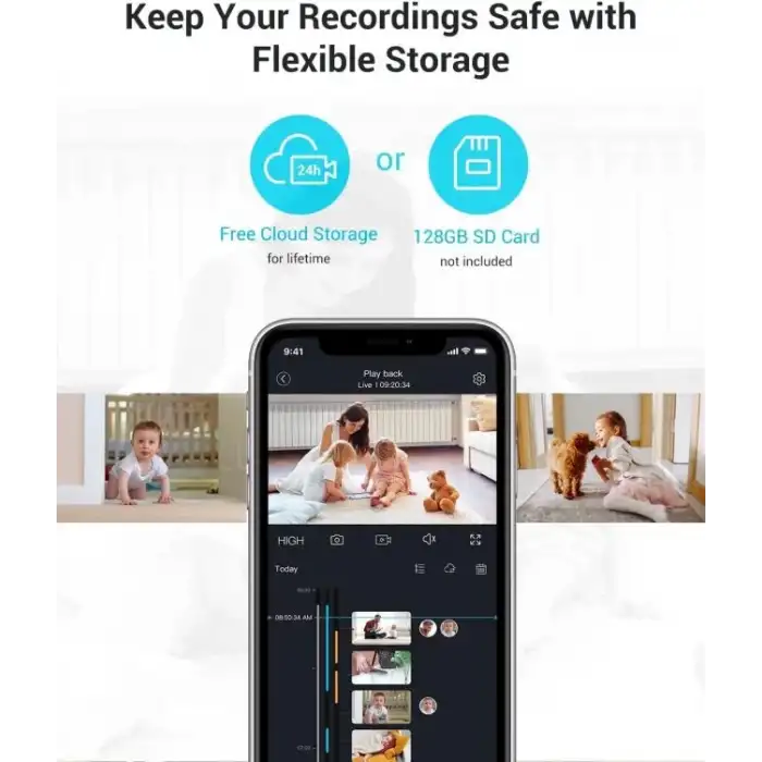 Blurams 360° 2K İç Mekan Güvenlik Kamerası