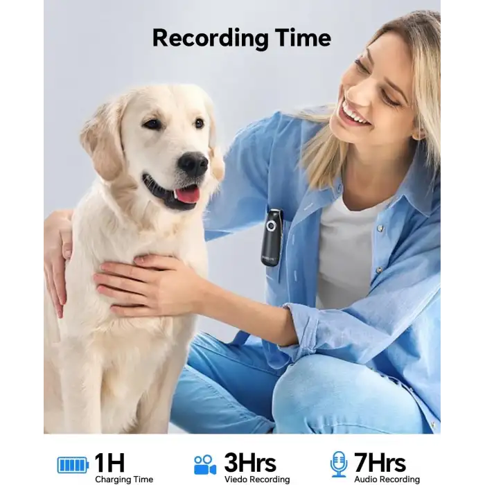 Boblov Cep Mini Vücut Kamerası Video ile: 64GB - Arka Klipsli, 1080P