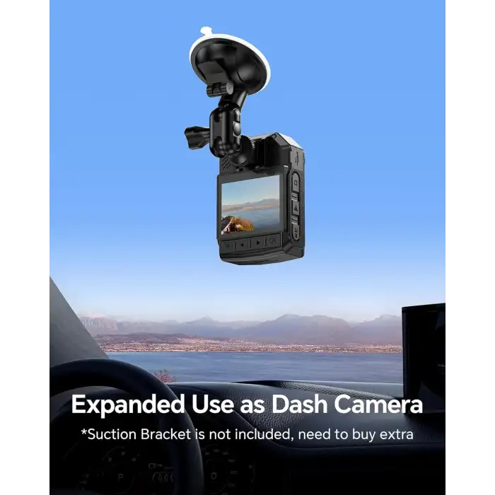 Boblov KJ21 - 1296P Vücut Giyilebilir Kamera - 256GBa Kadar Bellek Genişletme