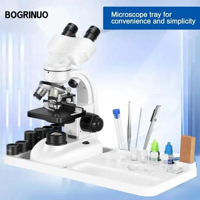 BOGRINUO Bileşik Binoküler Mikroskop 40X-2000X Büyütme