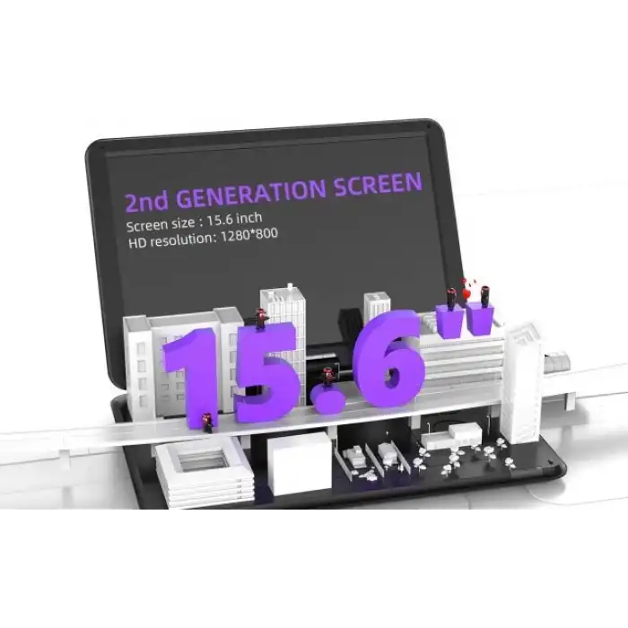 BOIFUN Taşınabilir DVD Oynatıcı 15.6 Geniş HD Ekran