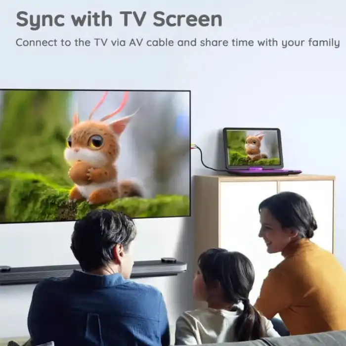 BOIFUN Taşınabilir DVD Oynatıcı 15.6 Geniş HD Ekran