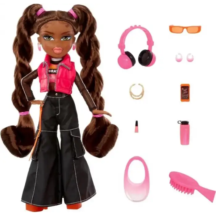Bratz Alwayz Sasha Fashion Doll 10 Aksesuar ve Poster