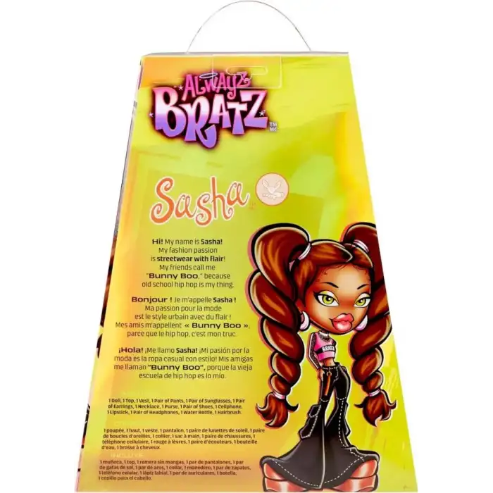 Bratz Alwayz Sasha Fashion Doll 10 Aksesuar ve Poster