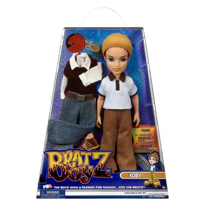 Bratz Orijinal Moda Bebeği Koby Boyz Serisi 3 -2 Kıyafetler ve Poster