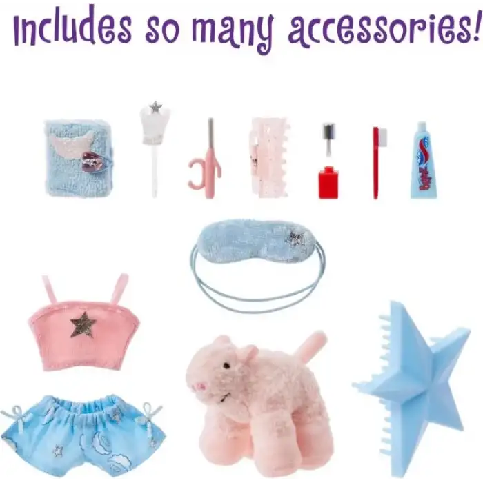 Bratz Pijama Partisi Cloe Moda Bebeği ve 2 Takım Pijama