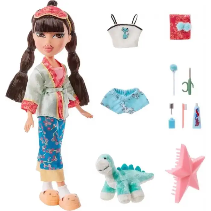 Bratz Pijama Partisi Yeşim Moda Bebeği 2 Takım Pijamalı