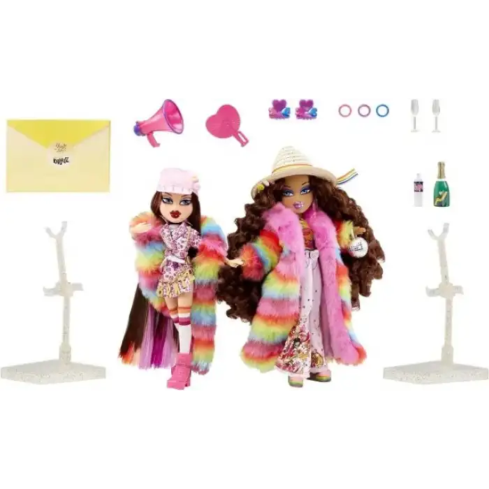 Bratz x JimmyPaul Tasarımcı Çift Roxxi ve Nevra Moda Bebekleri