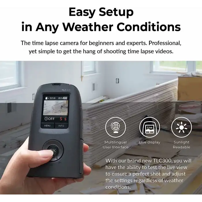 Brinno Time Lapse Camera TLC300, Dış Mekan İnşaatı