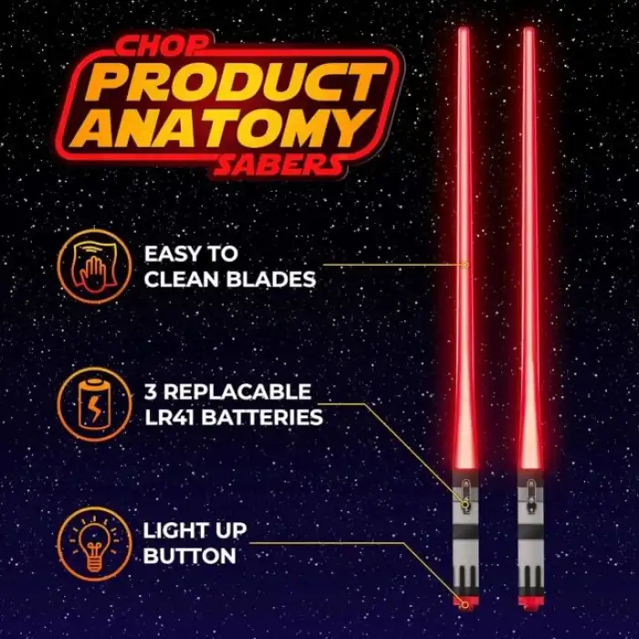 ChopSabers LED Parlayan Işıklı Saber Çubukları
