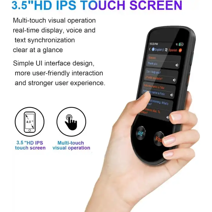 Chunmu 137 Dilde İki Yönlü Dil Tercümanı, Sesli/Çevrimdışı/Fotoğraflı