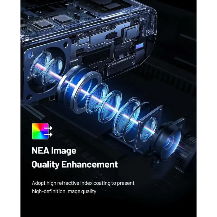 CiBest 1080P Full HD Taşınabilir Dış Mekan Projektörü, 12000L