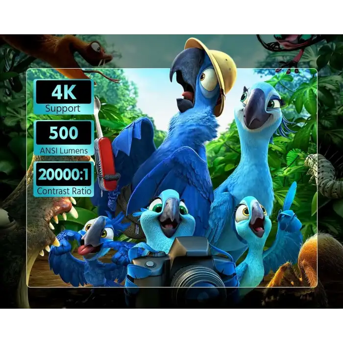 CIBEST Ev Filmi FHD Projektörü - 4K Destekli Android TV, 5G WiFi-Bluetooth