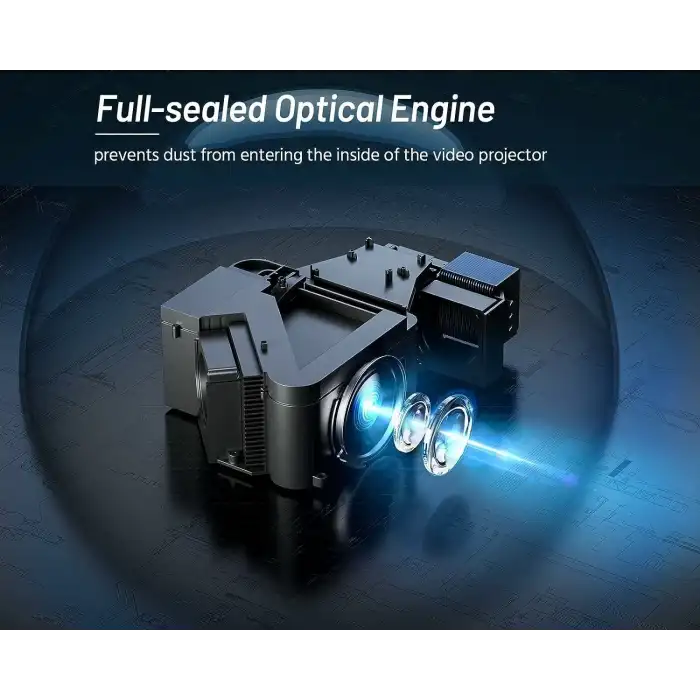 CIBEST Ev Filmi FHD Projektörü - 4K Destekli Android TV, 5G WiFi-Bluetooth