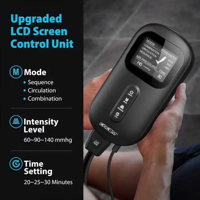 CINCOM Bacak Masaj Aleti Şişlik ve Ödem İçin Hava Kompresyon Botları