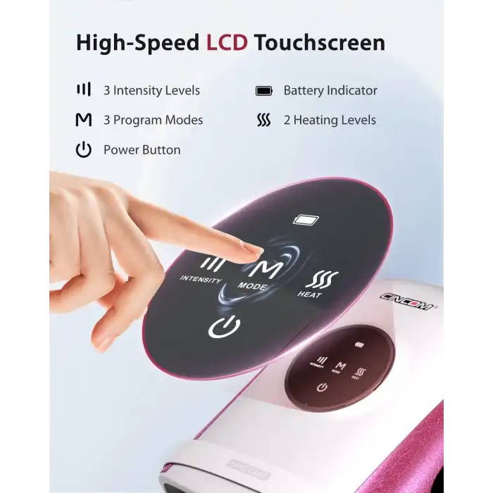 CINCOM El Masaj Makinesi Ağrı, Artrit ve Gelişmiş Dolaşım İçin - Beyaz