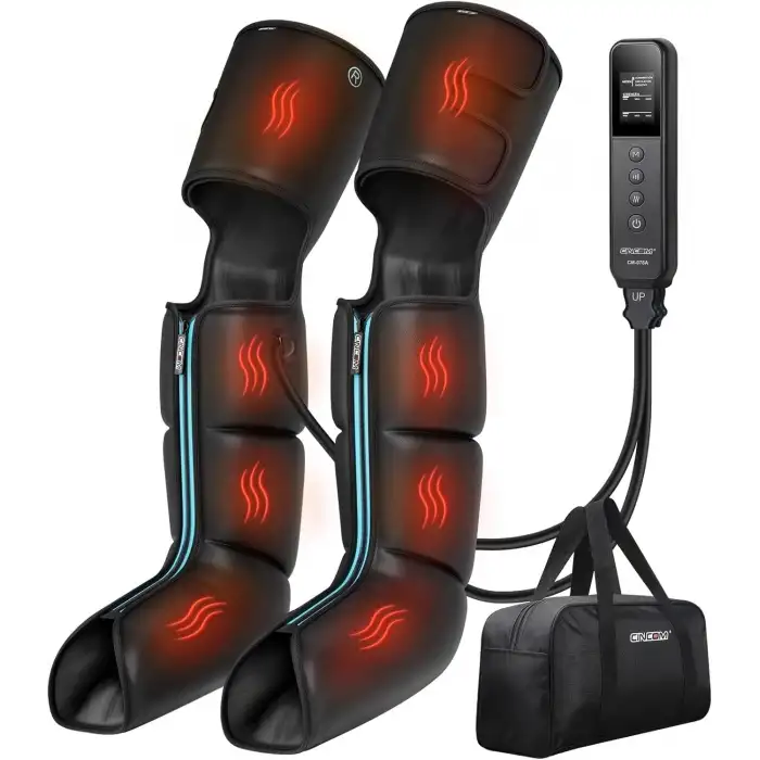 CINCOM Isı ve Kompresyonlu Bacak Masaj Cihazı, Baldır ve Ayak İyileşmesi