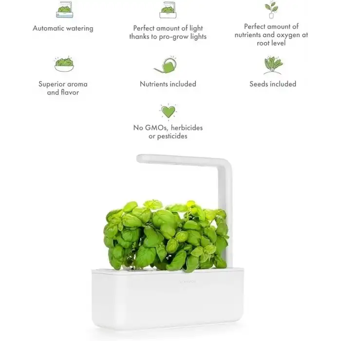 Click & Grow Kapalı Alan Bitki Bahçesi Seti Büyüme Işığı - Beyaz