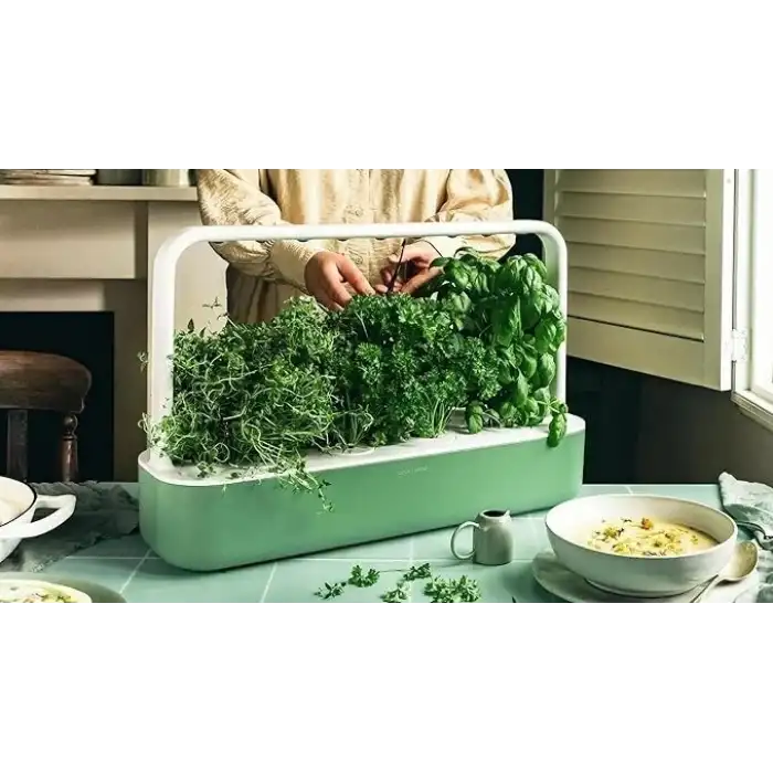 Click & Grow Kapalı Alan Bitki Bahçesi Seti Büyüme Işığı İle - Açık Yeşil