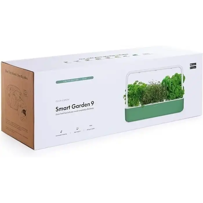 Click & Grow Kapalı Alan Bitki Bahçesi Seti Büyüme Işığı İle - Açık Yeşil