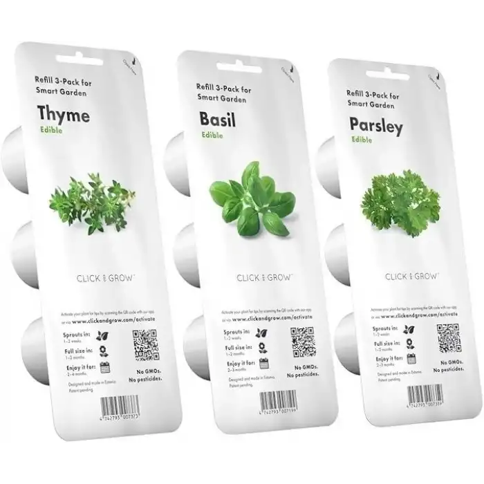 Click & Grow Kapalı Alan Bitki Bahçesi Seti Büyüme Işığı İle - Açık Yeşil