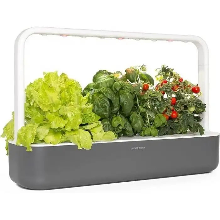 Click & Grow Kapalı Alan Bitki Bahçesi Seti Büyüme Işığı İle - Gri
