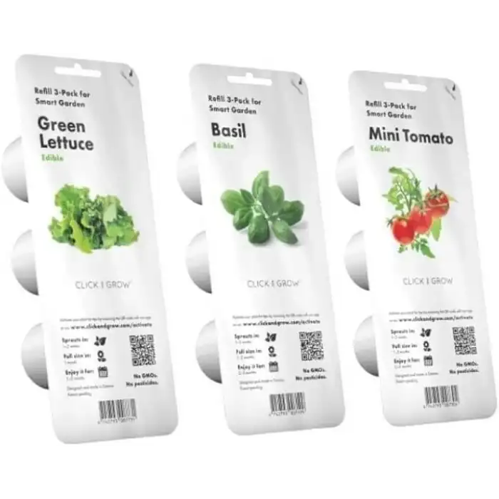 Click & Grow Kapalı Alan Bitki Bahçesi Seti Büyüme Işığı İle - Gri