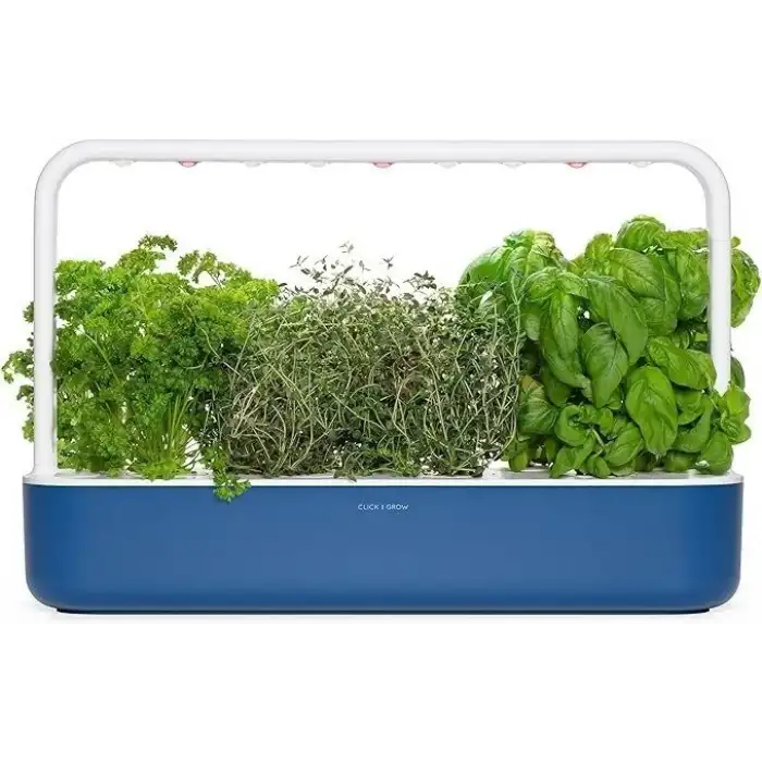 Click & Grow Kapalı Alan Bitki Bahçesi Seti Büyüme Işığı İle - Lacivert
