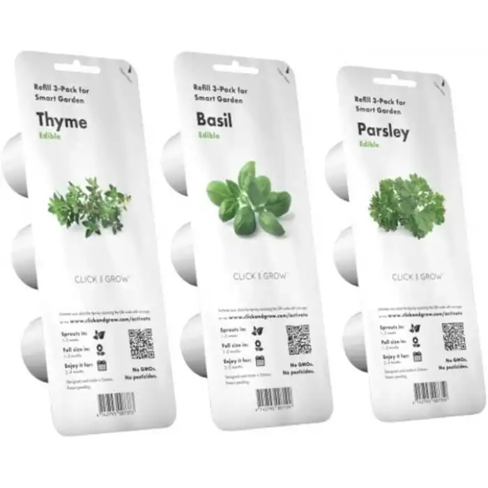 Click & Grow Kapalı Alan Bitki Bahçesi Seti Büyüme Işığı İle - Lacivert