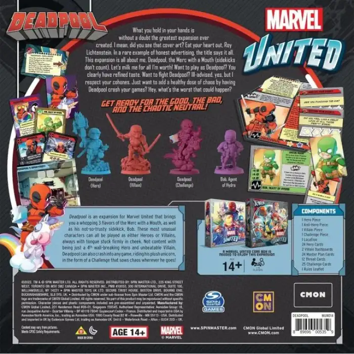 CMON Marvel United Deadpool Strateji Oyunu