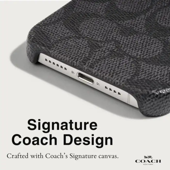 Coach iPhone 15 Plus Kılıf Taba Rengi