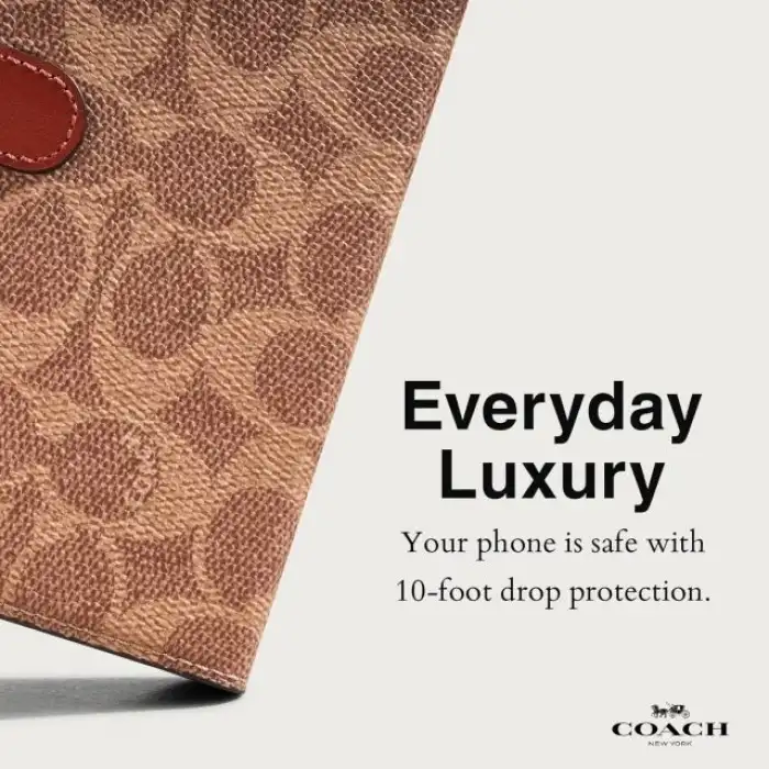 Coach iPhone 15 Plus Kılıf Taba Rengi