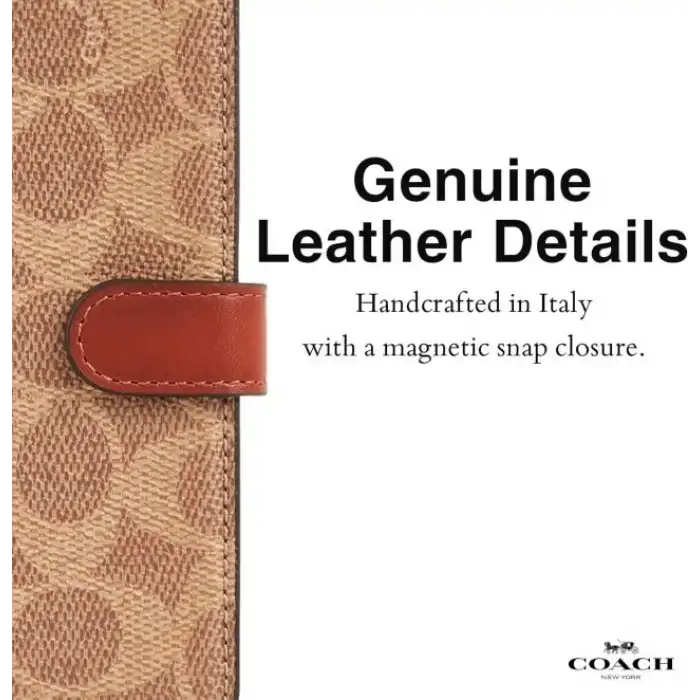 Coach iPhone 15 Plus Kılıf Taba Rengi