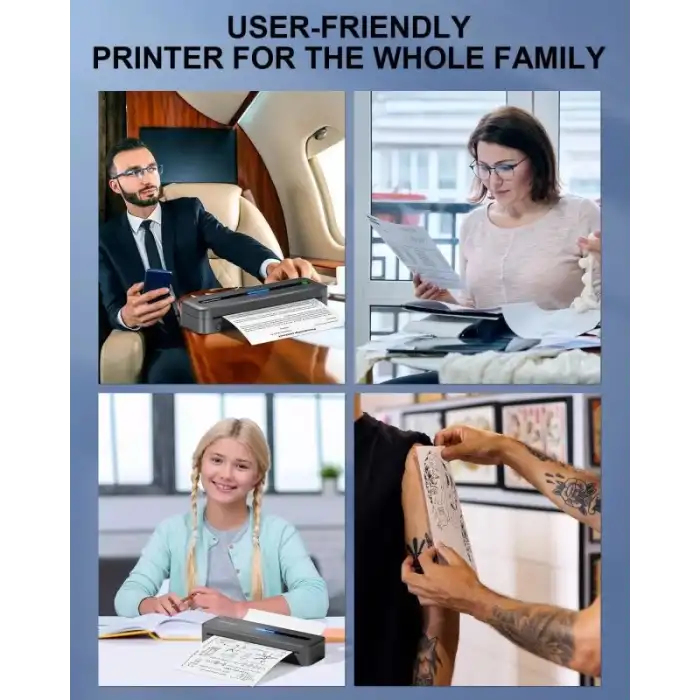 COLORWING M832 Seyahat için Kablosuz Taşınabilir Yazıcılar