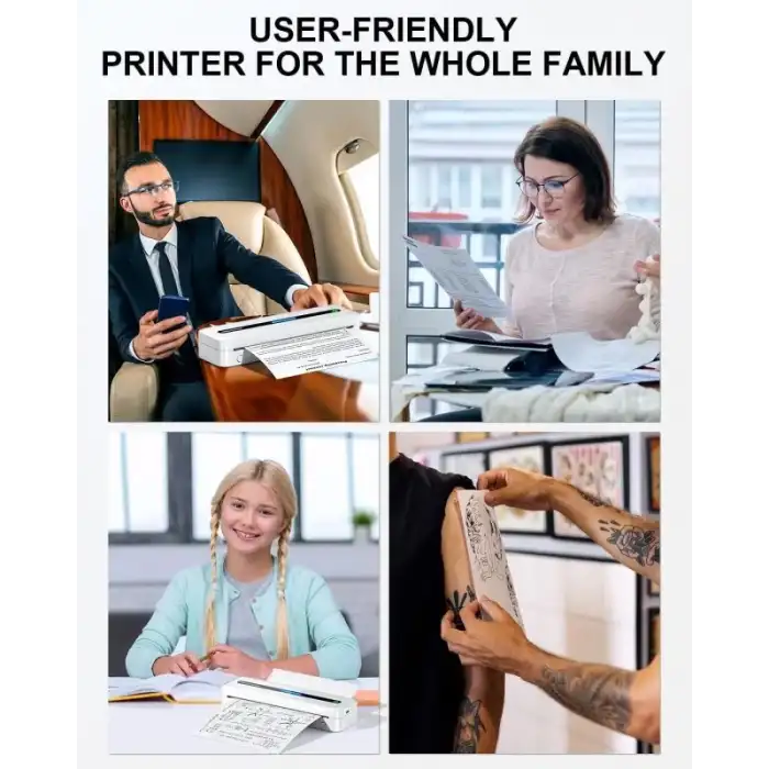 COLORWING M832 Seyahat için Kablosuz Taşınabilir Yazıcılar