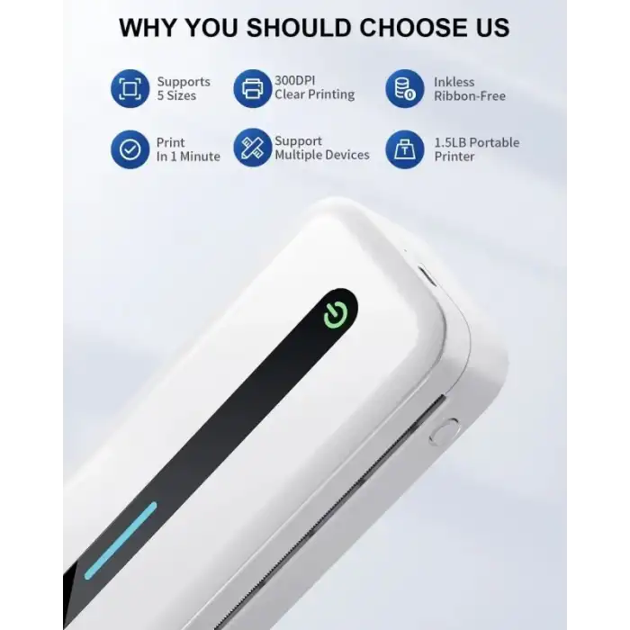 COLORWING M832 Seyahat için Kablosuz Taşınabilir Yazıcılar