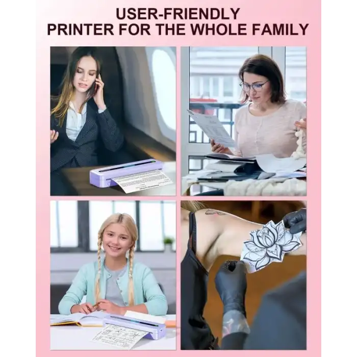 COLORWING M832 Seyahat için Kablosuz Taşınabilir Yazıcılar