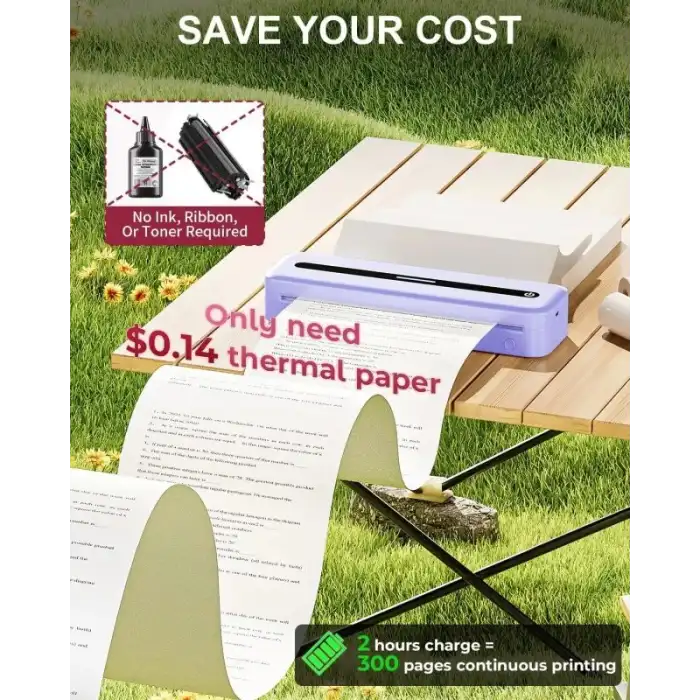 COLORWING M832 Seyahat için Kablosuz Taşınabilir Yazıcılar