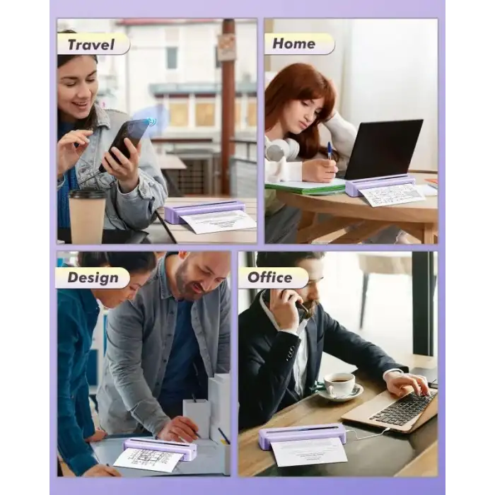 COLORWING M832 Seyahat için Kablosuz Taşınabilir Yazıcılar