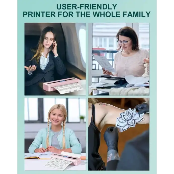 COLORWING M832 Seyahat için Kablosuz Taşınabilir Yazıcılar