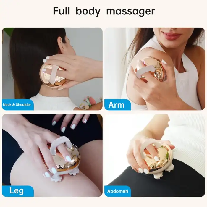 COMFIER 8 Pençeli Su Geçirmez Kablosuz Baş Masajı - Altın