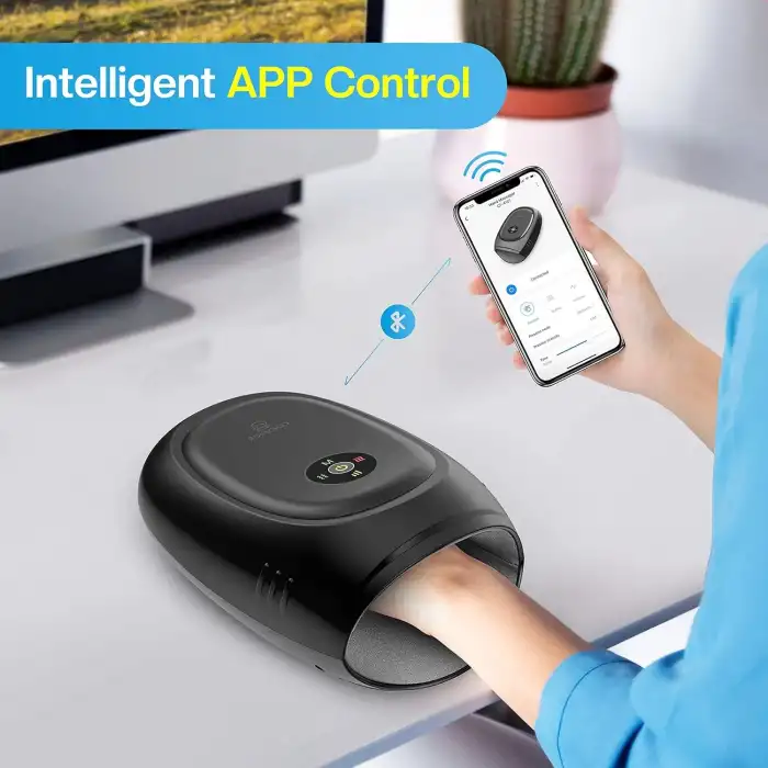 COMFIER Akıllı El Masajı Makinesi, Uygulama Kontrolü, Isı ve Kompresyonlu