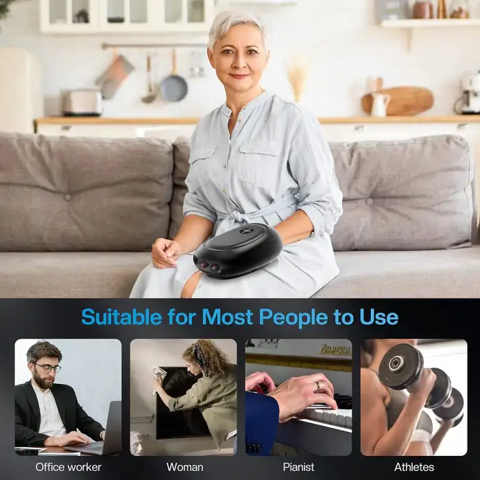 COMFIER Akıllı El Masajı Makinesi, Uygulama Kontrolü, Isı ve Kompresyonlu