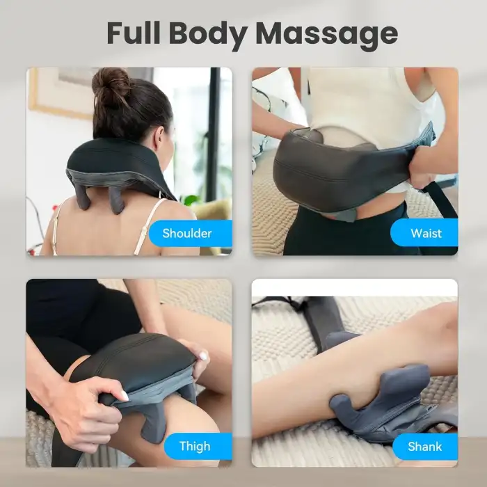 COMFIER Kablosuz Boyun ve Omuz Masaj Aleti - Klasik Gri