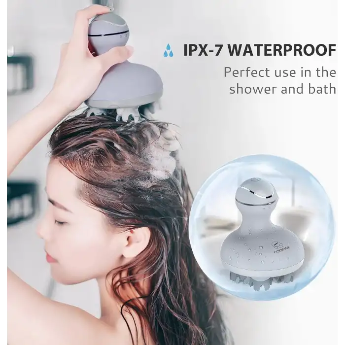 COMFIER Kablosuz Elektrikli Saç Derisi Masaj Cihazı - Açık Mavi