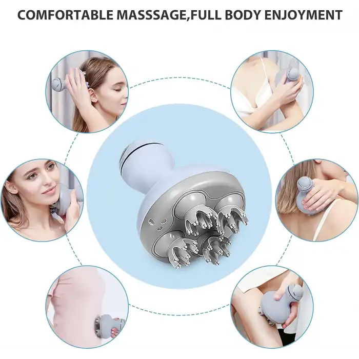 COMFIER Kablosuz Elektrikli Saç Derisi Masaj Cihazı - Açık Mavi