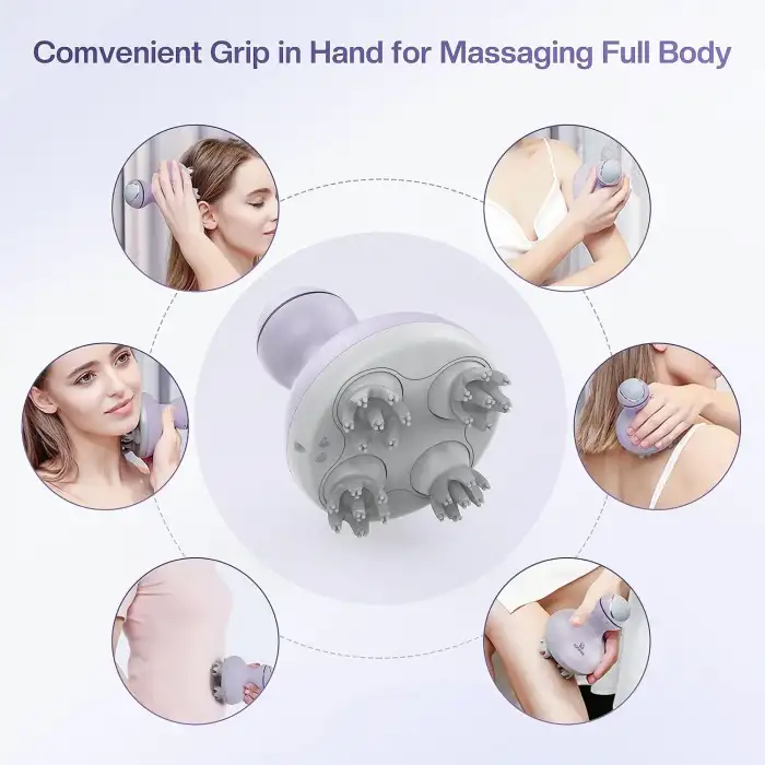 COMFIER Kablosuz Elektrikli Saç Derisi Masaj Cihazı - Mor